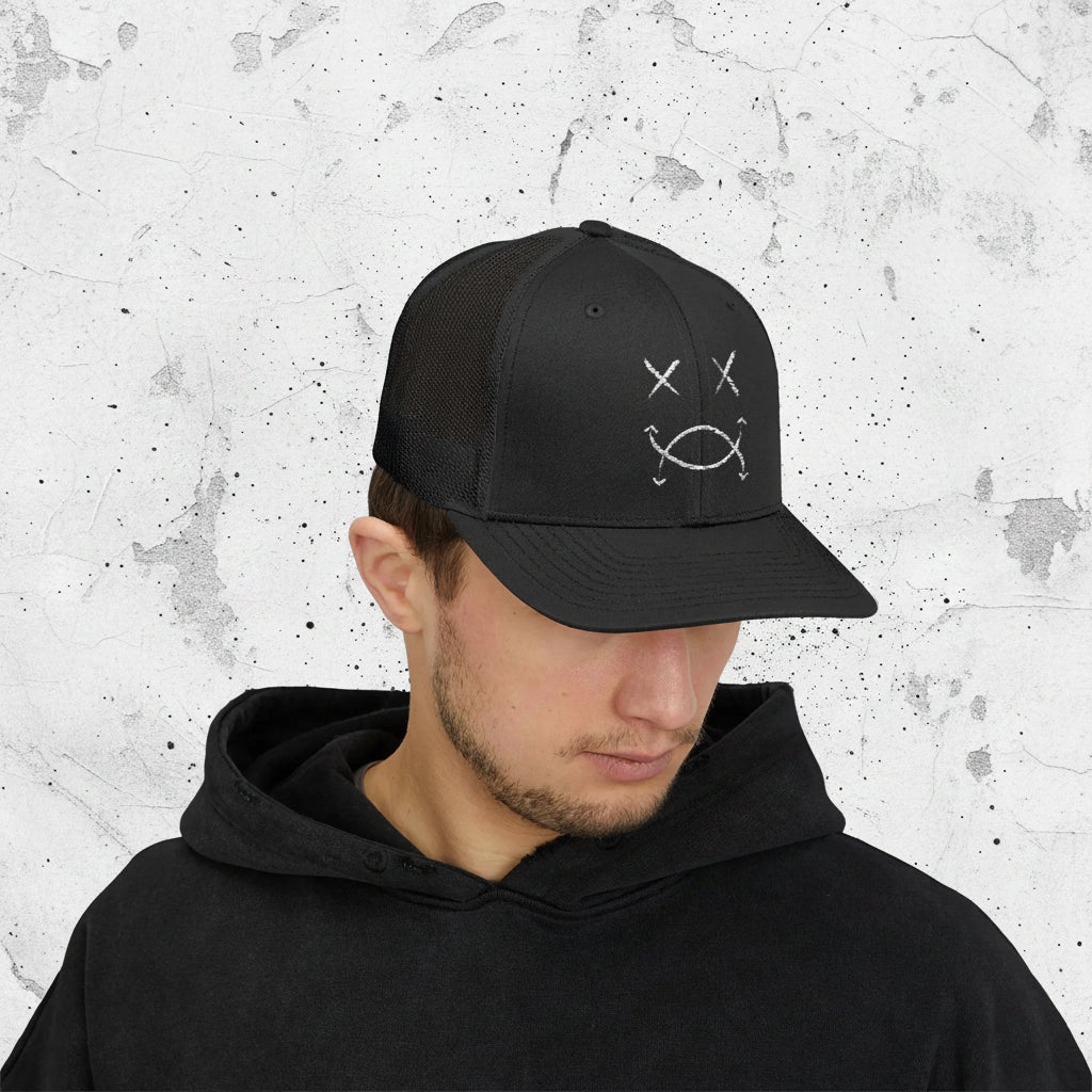 SPLYT DIVISION Essential Snapback Trucker Cap - Black