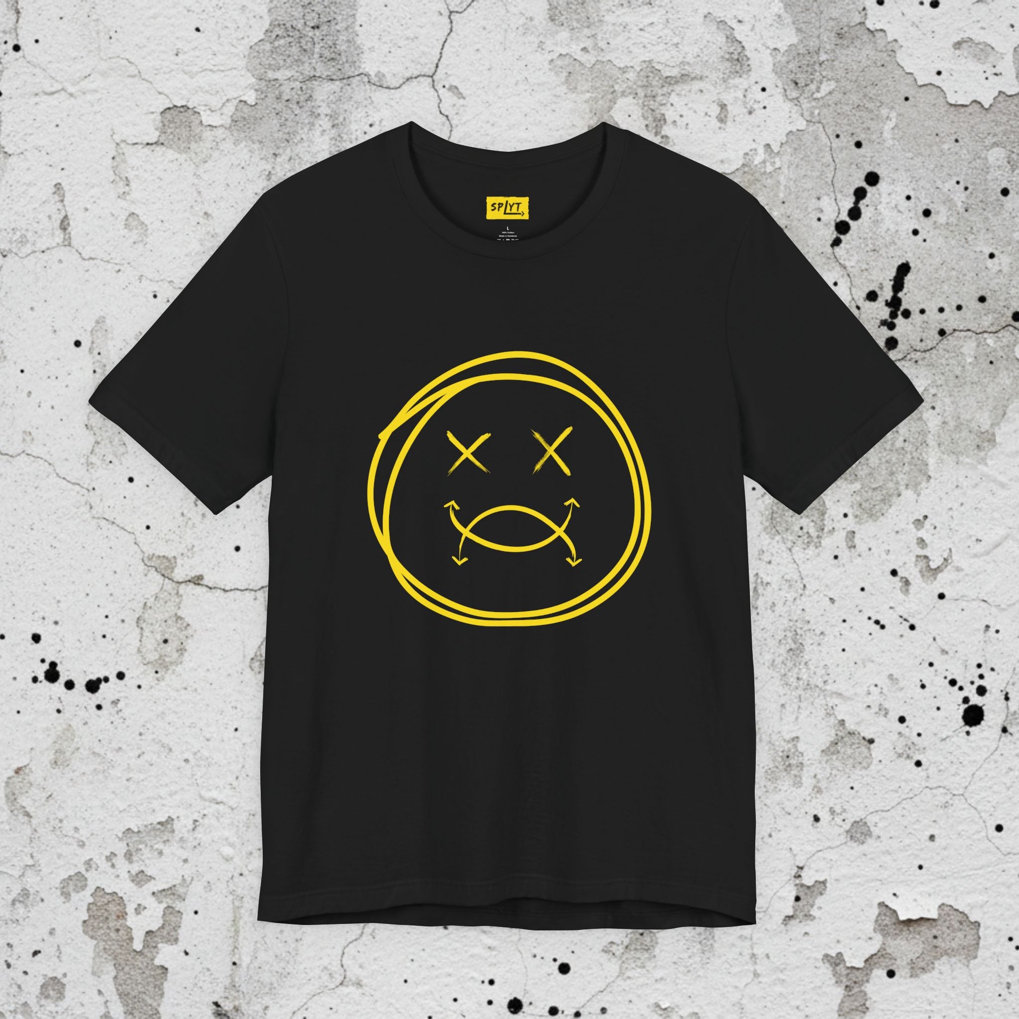 SPLYT Face Tee - Black/Yellow