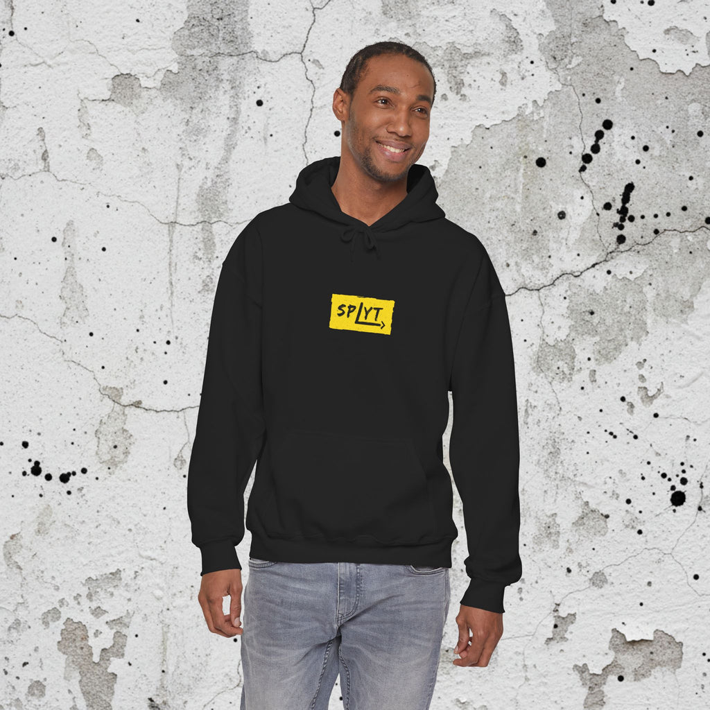 SPLYT Heavy Blend Hoodie - Black & Yellow