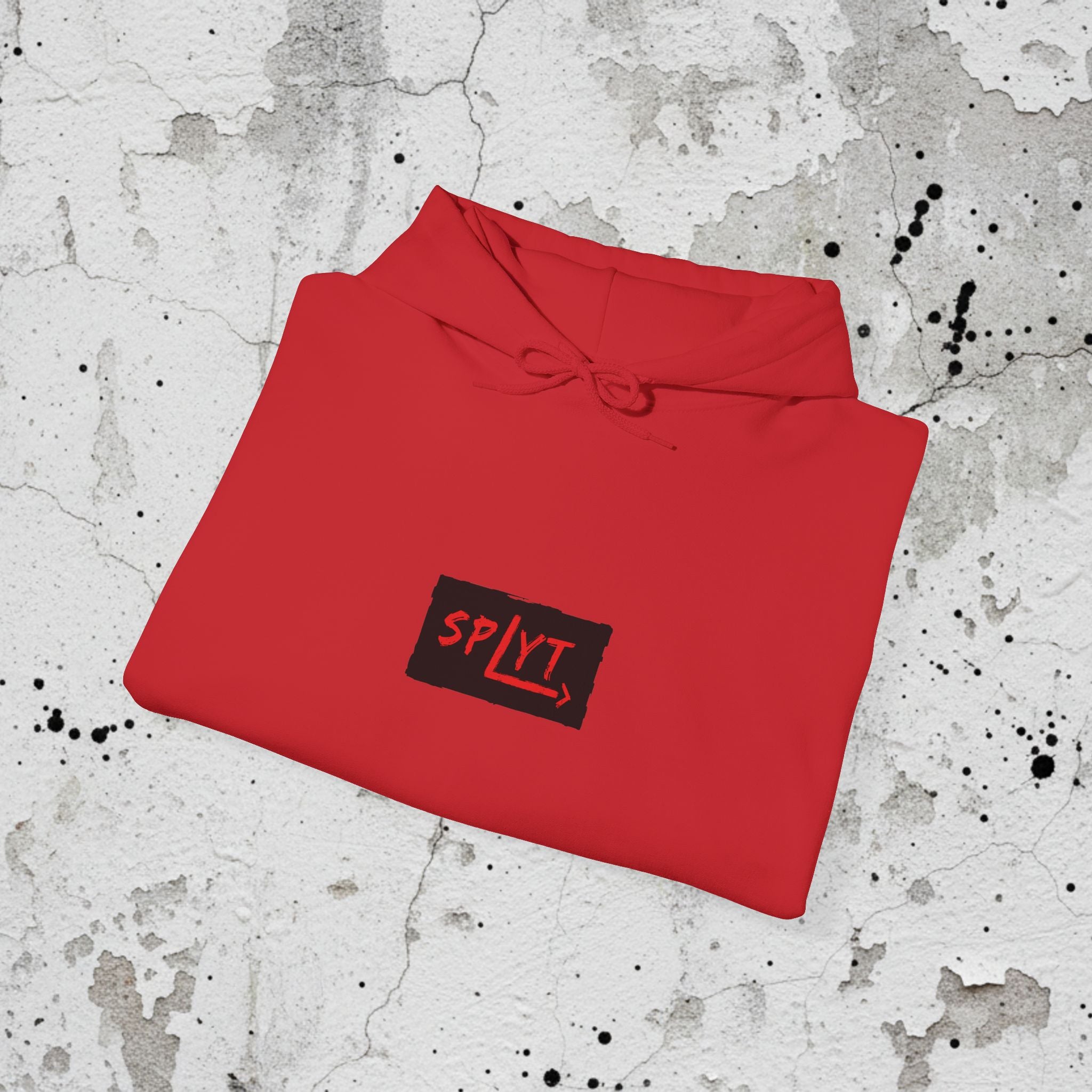 SPLYT Heavy Blend Hoodie - Red & Black