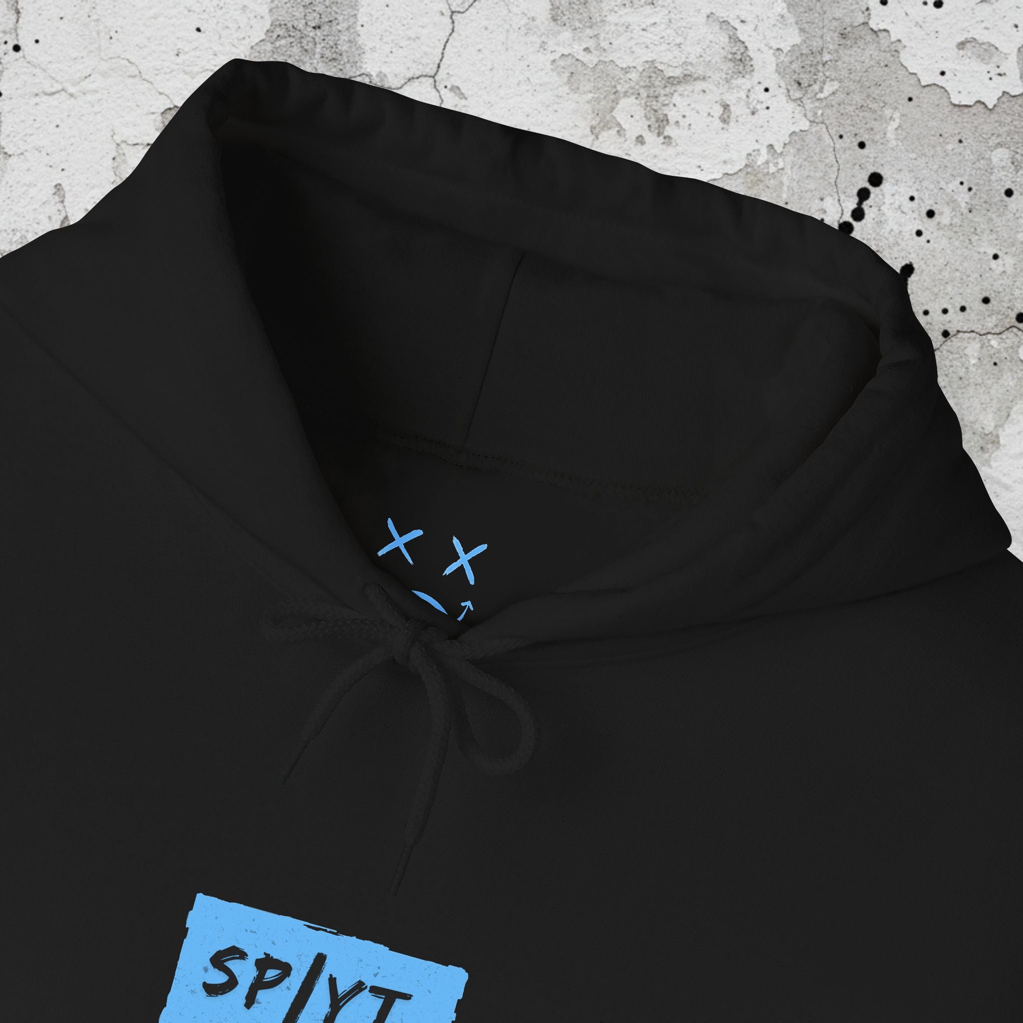 SPLYT Heavy Blend Hoodie - Black & Blue