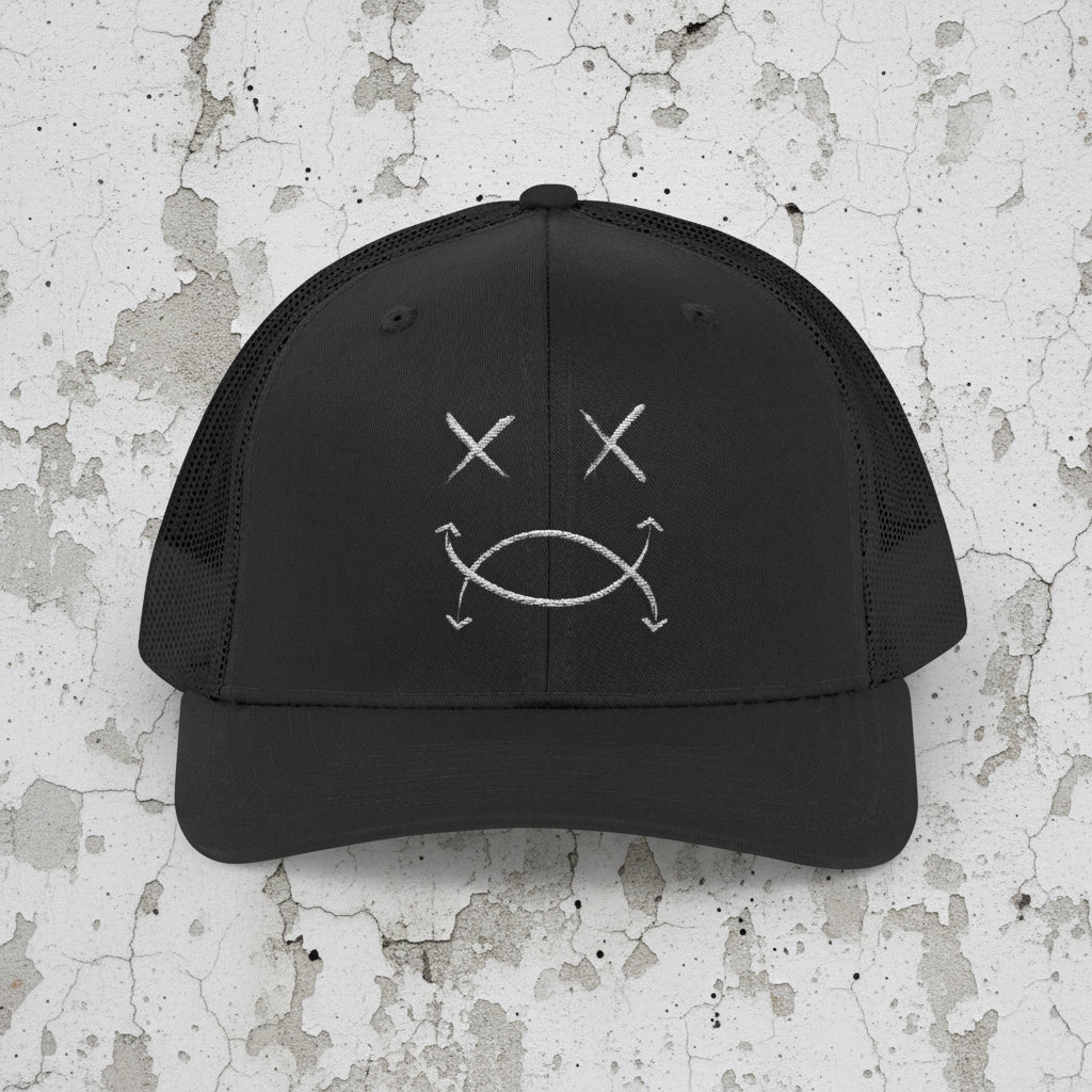 SPLYT DIVISION Essential Snapback Trucker Cap - Black