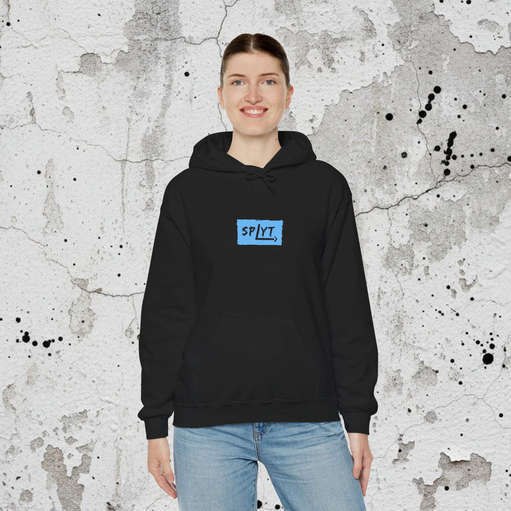 SPLYT Heavy Blend Hoodie - Black & Blue