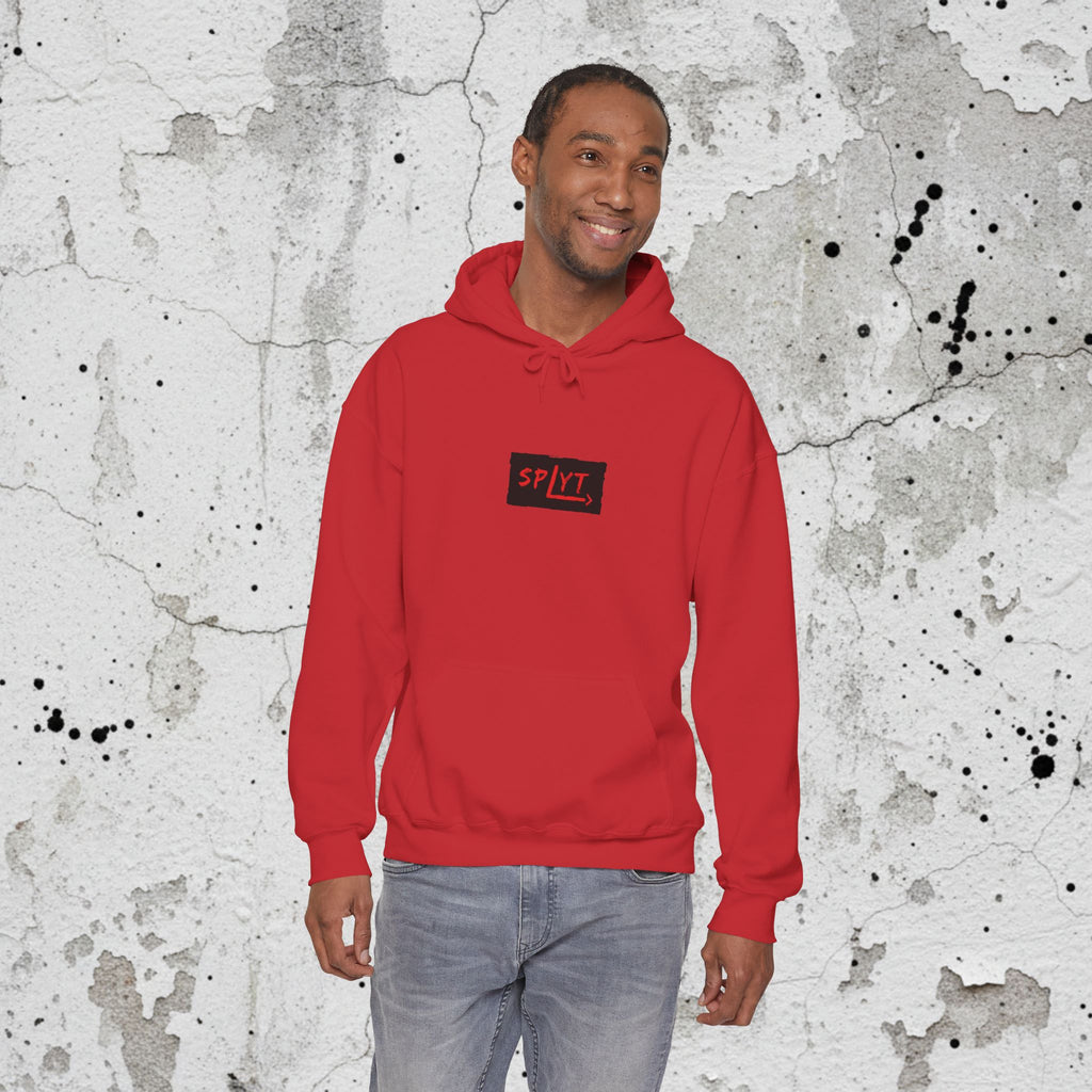 SPLYT Heavy Blend Hoodie - Red & Black