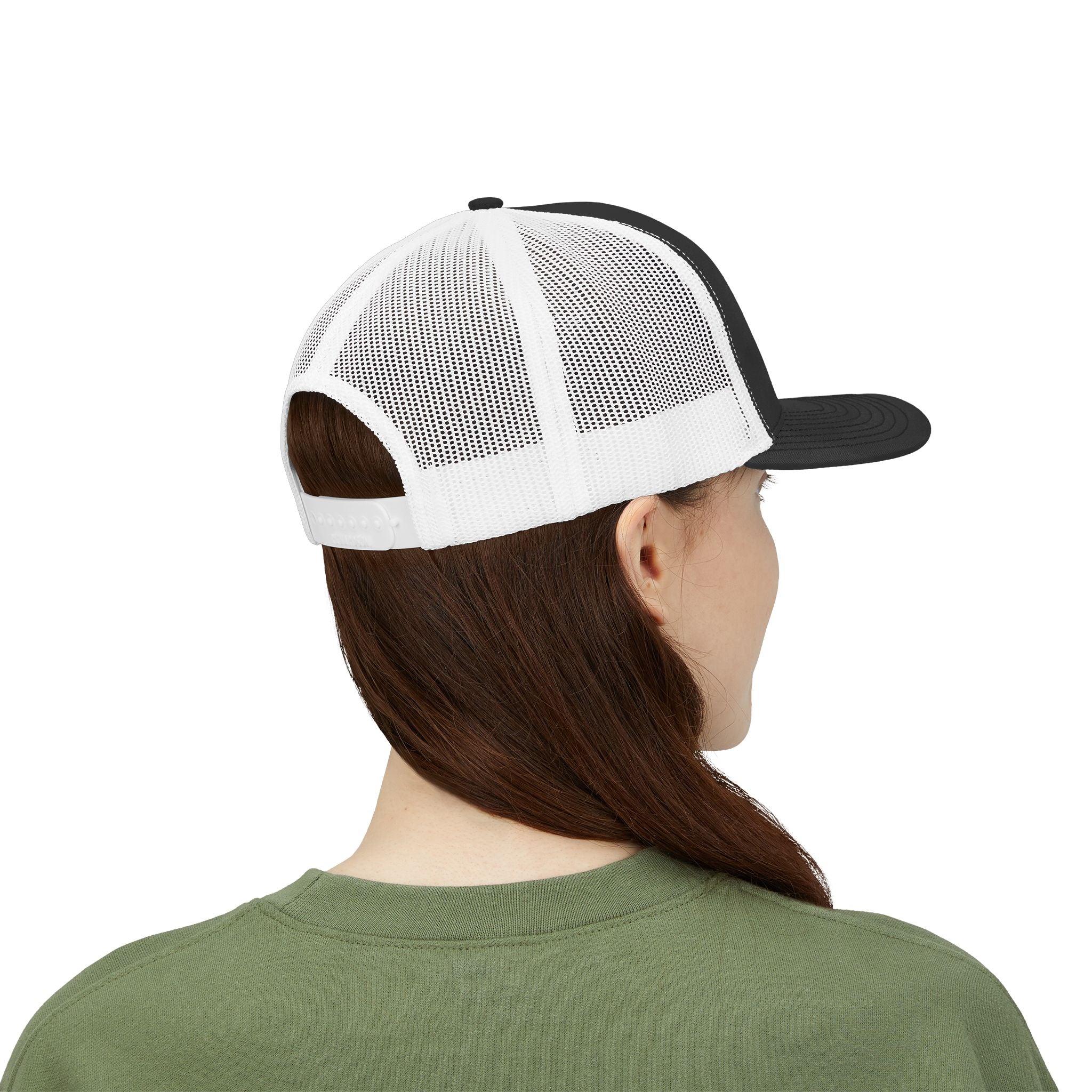 SPLYT DIVISION Essential Snapback Trucker Cap - Black / White