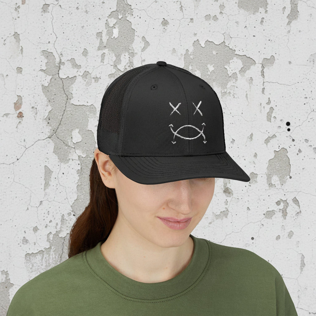 SPLYT DIVISION Essential Snapback Trucker Cap - Black