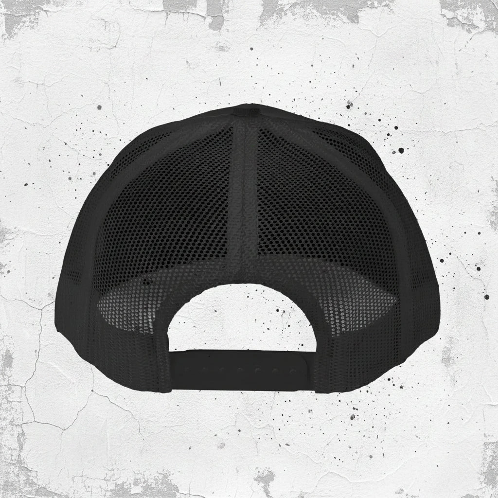 SPLYT DIVISION Essential Snapback Trucker Cap - Black