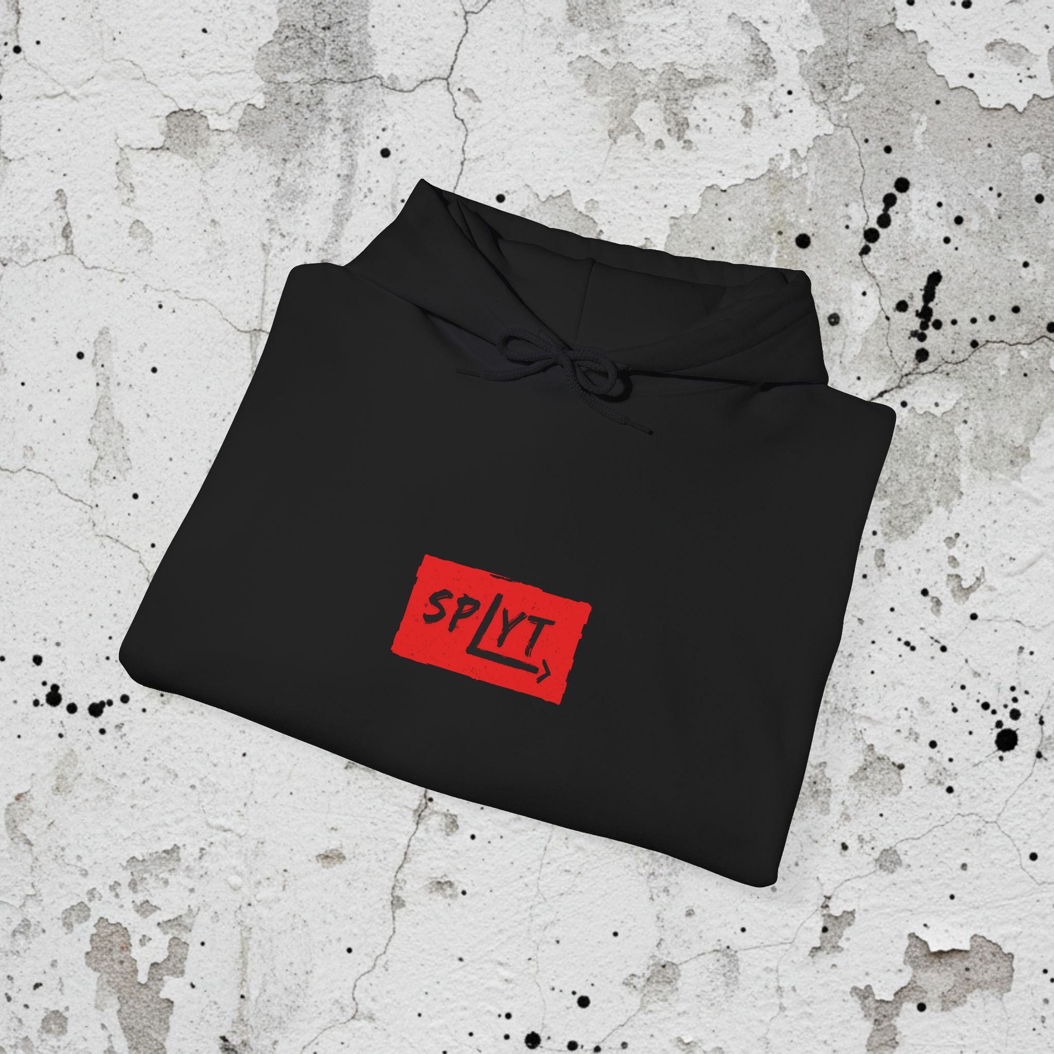 SPLYT Heavy Blend Hoodie - Black & Red