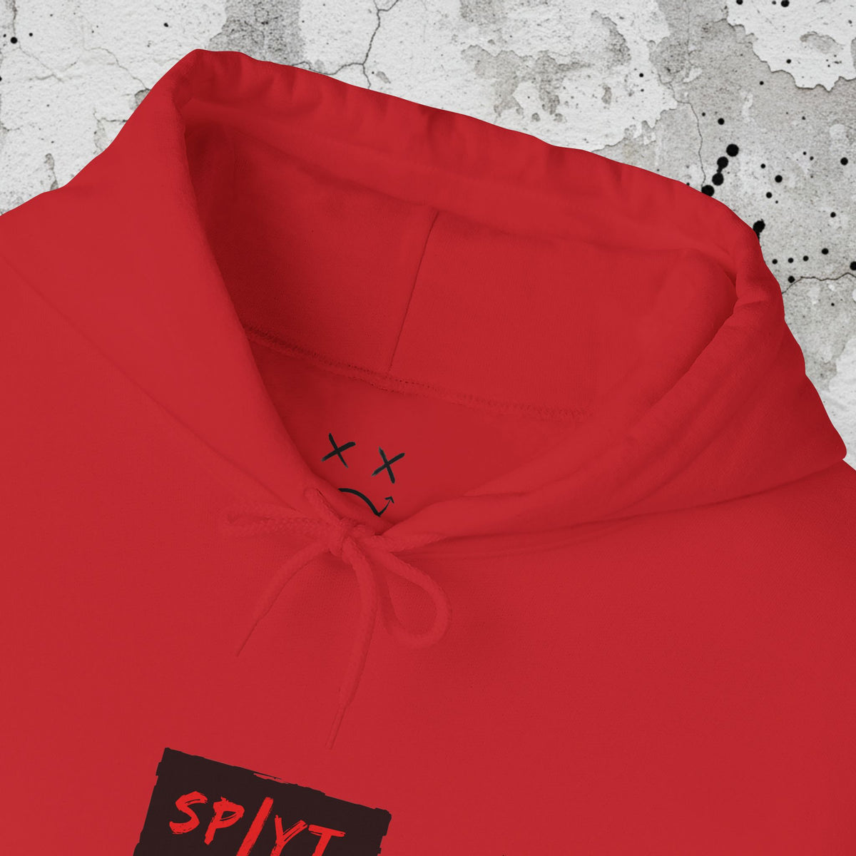 SPLYT Heavy Blend Hoodie - Red & Black