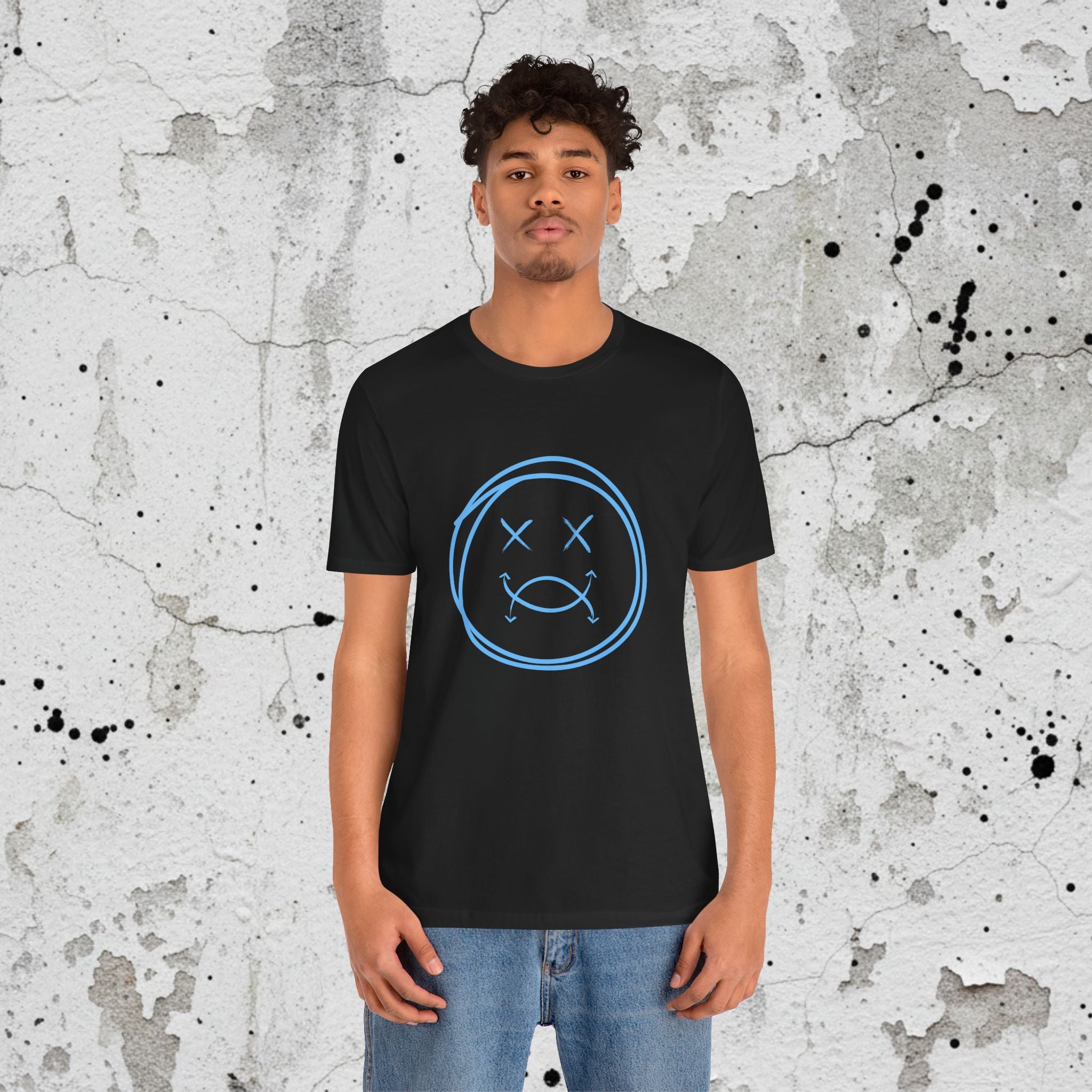 SPLYT Face Tee - Black/Blue
