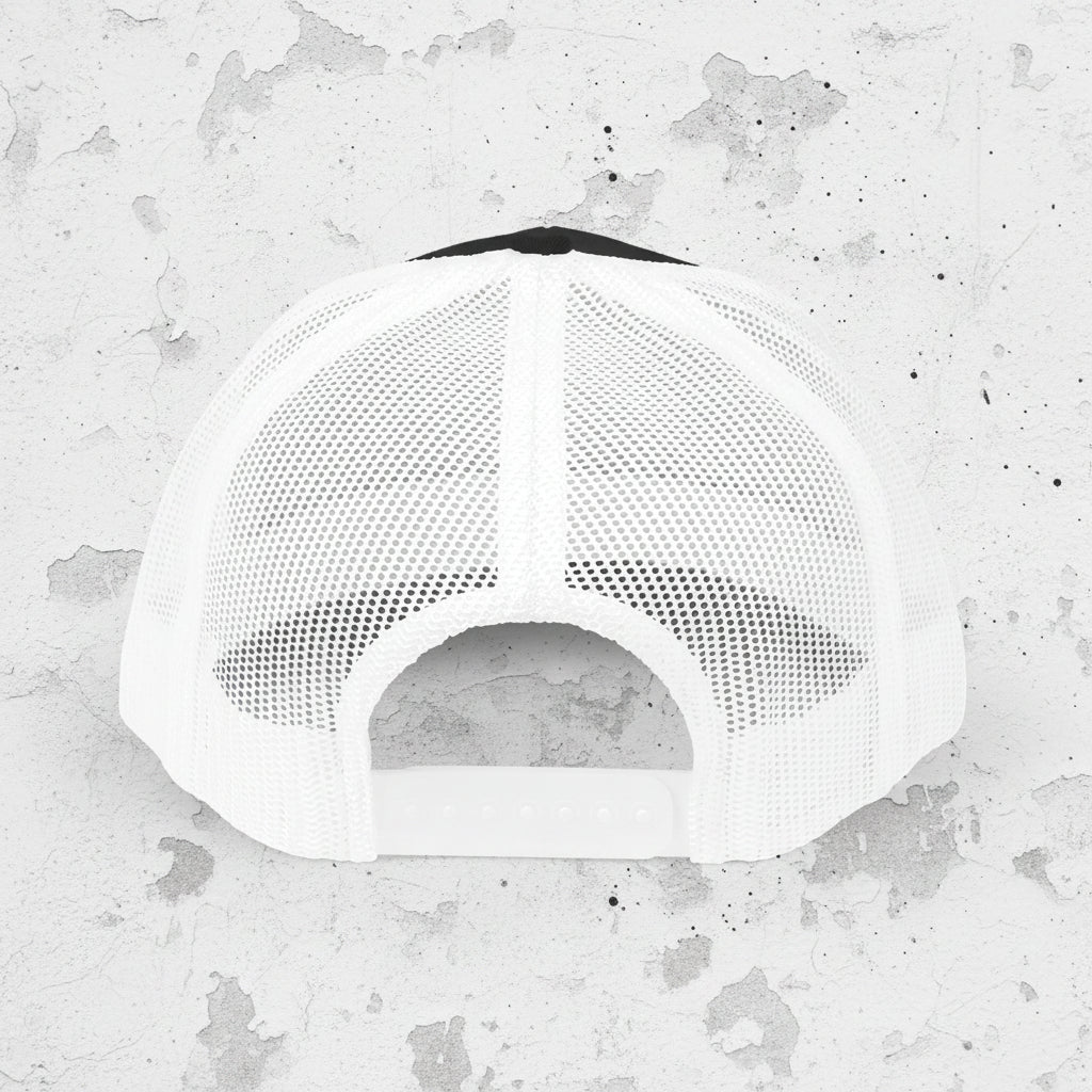 SPLYT DIVISION Essential Snapback Trucker Cap - Black / White