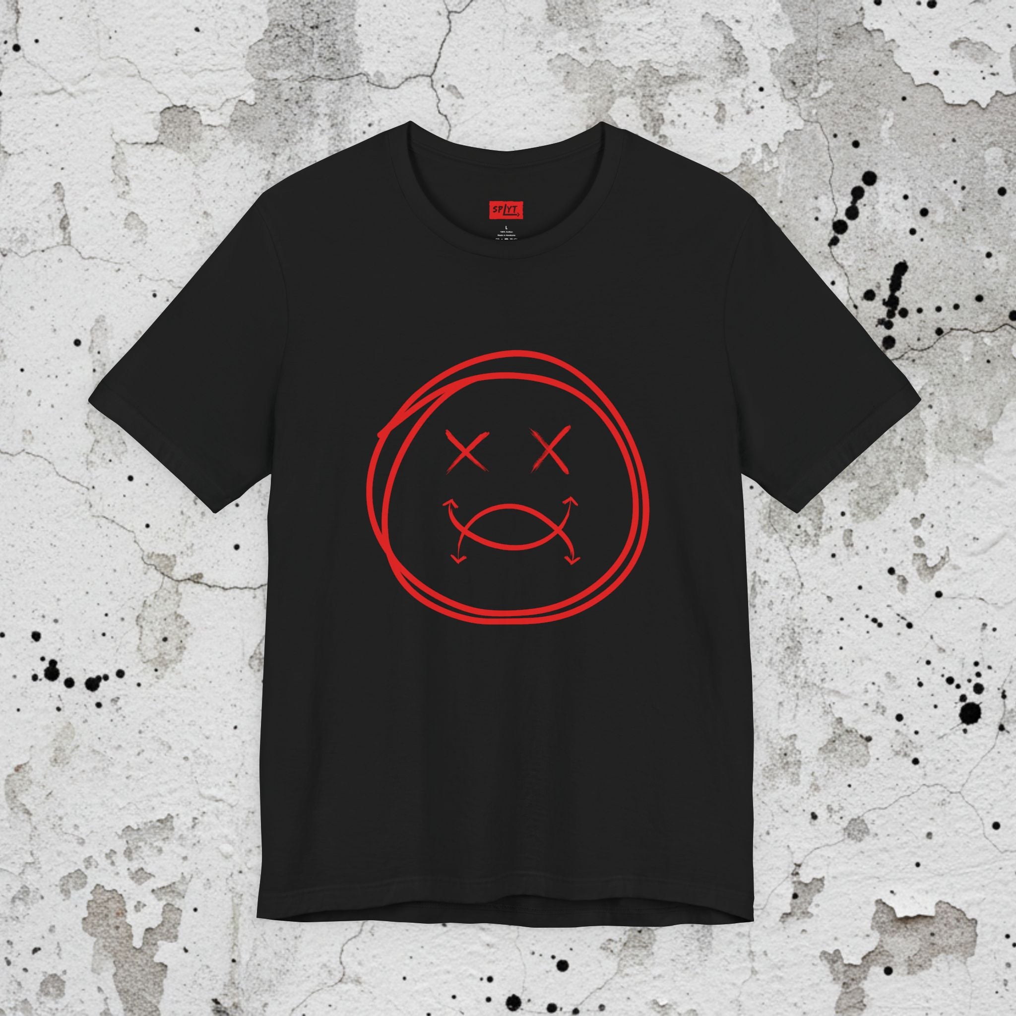 SPLYT Face Tee - Black/Red