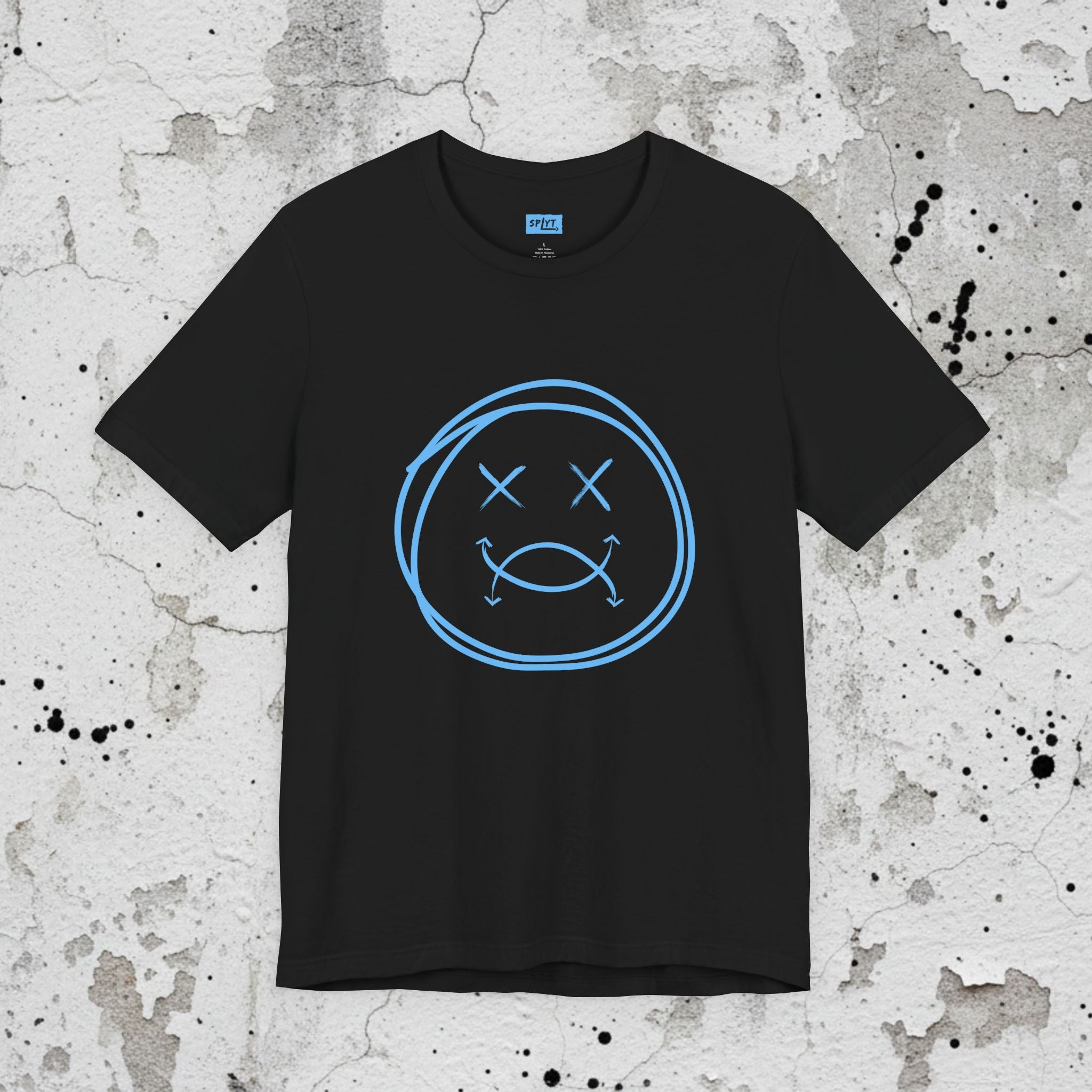 SPLYT Face Tee - Black/Blue
