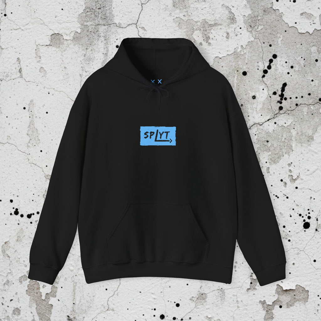 SPLYT Heavy Blend Hoodie - Black & Blue