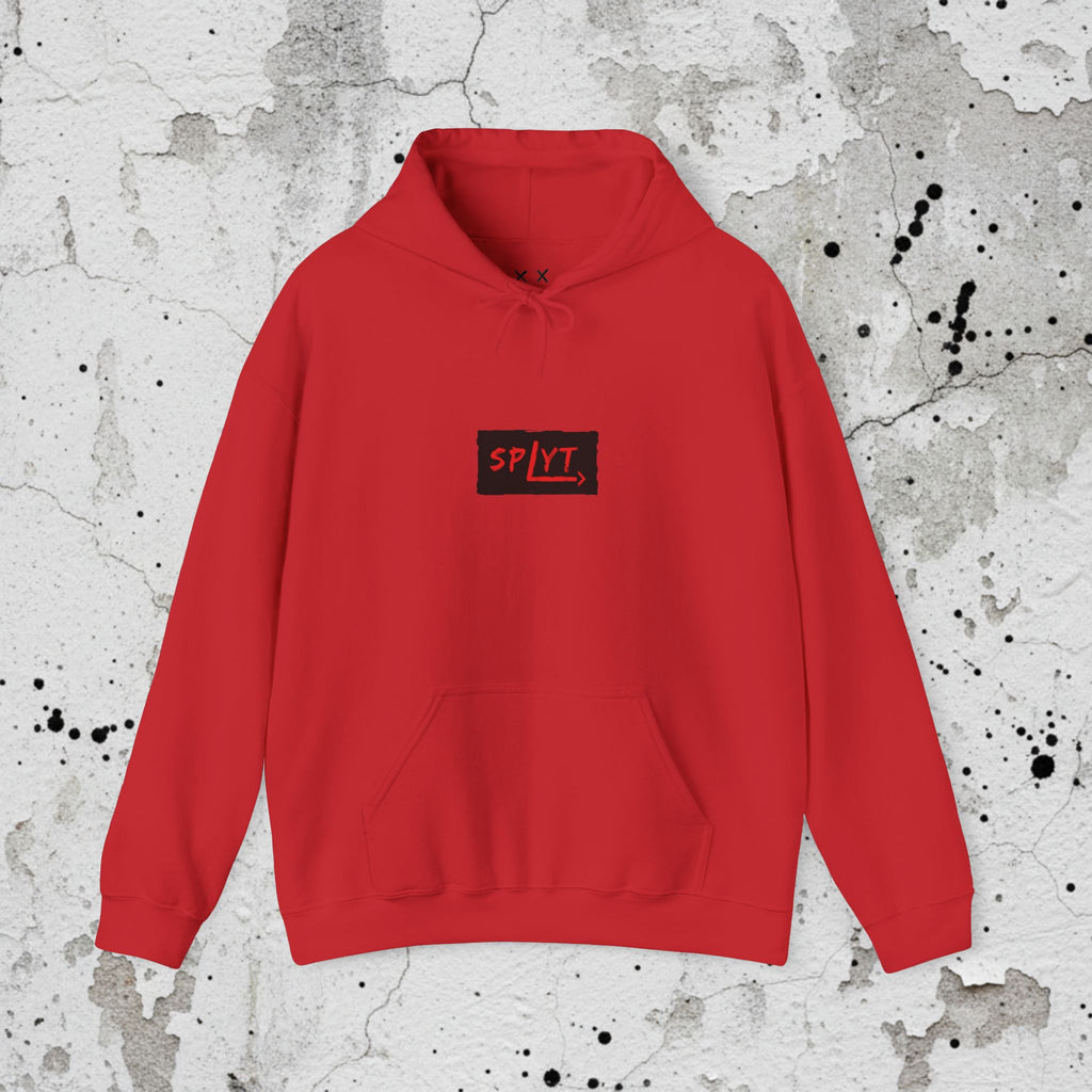 SPLYT Heavy Blend Hoodie - Red & Black