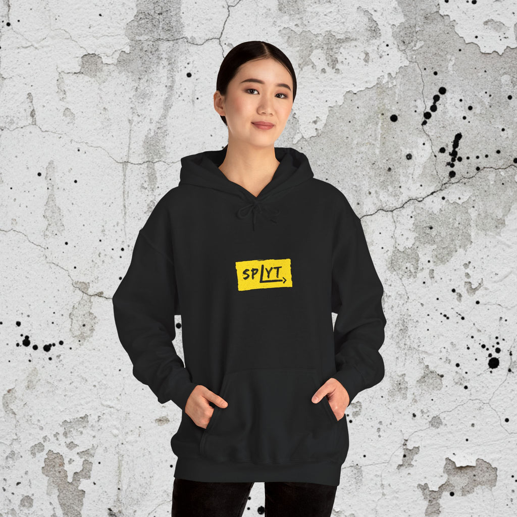 SPLYT Heavy Blend Hoodie - Black & Yellow