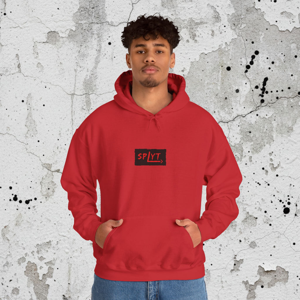 SPLYT Heavy Blend Hoodie - Red & Black