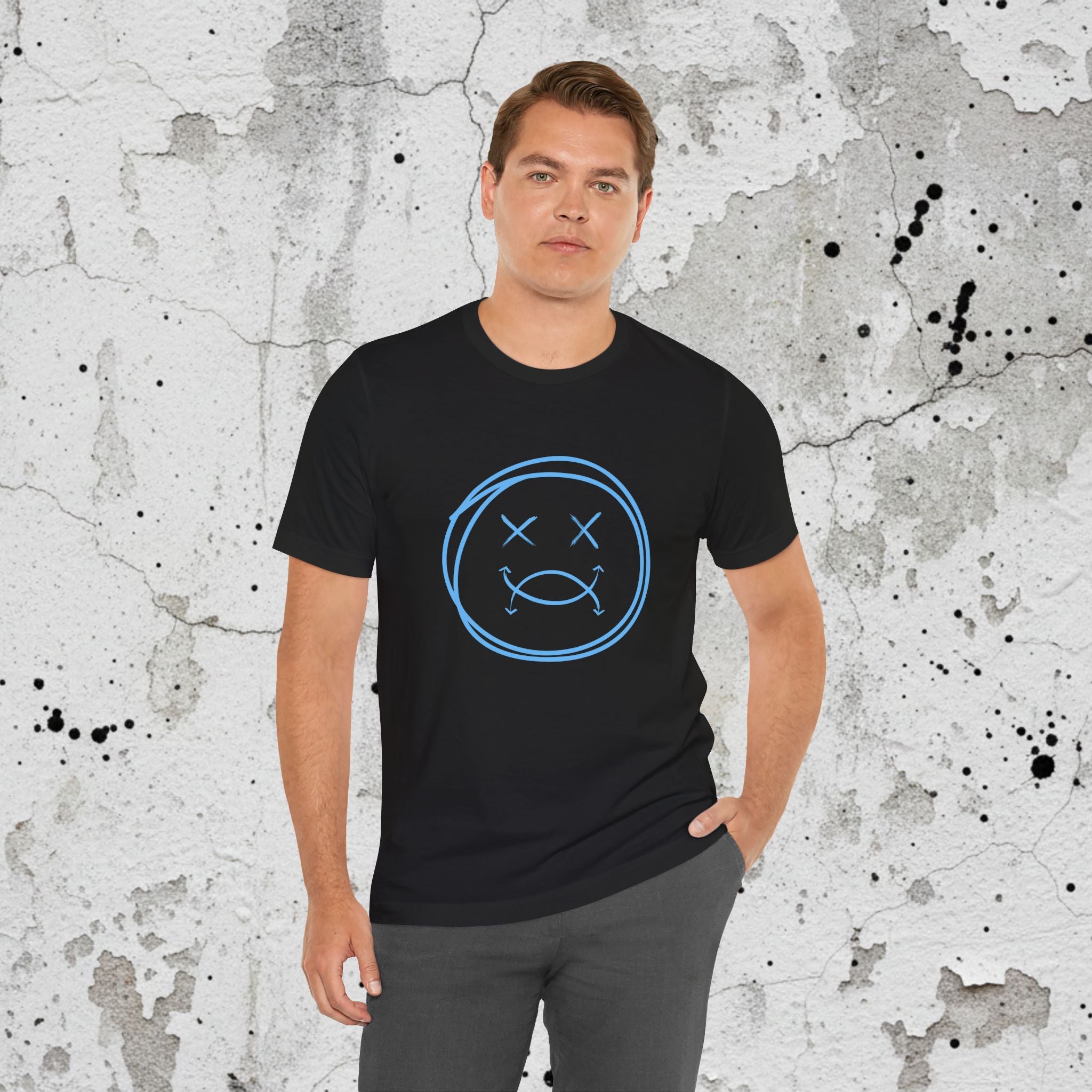SPLYT Face Tee - Black/Blue