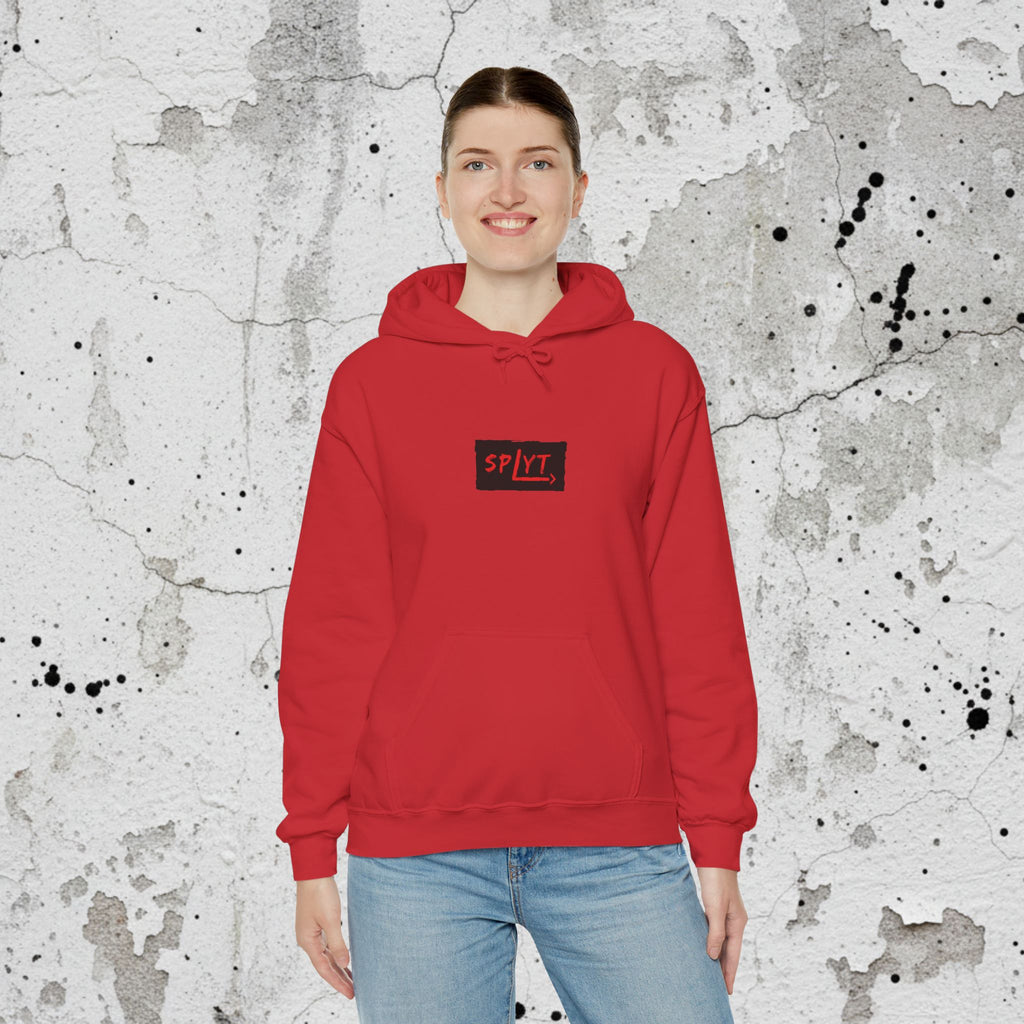 SPLYT Heavy Blend Hoodie - Red & Black
