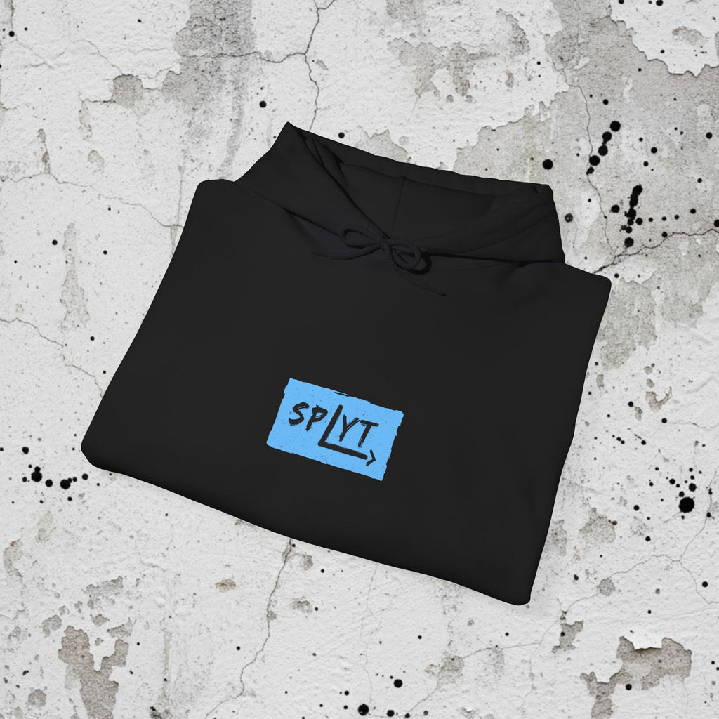 SPLYT Heavy Blend Hoodie - Black & Blue