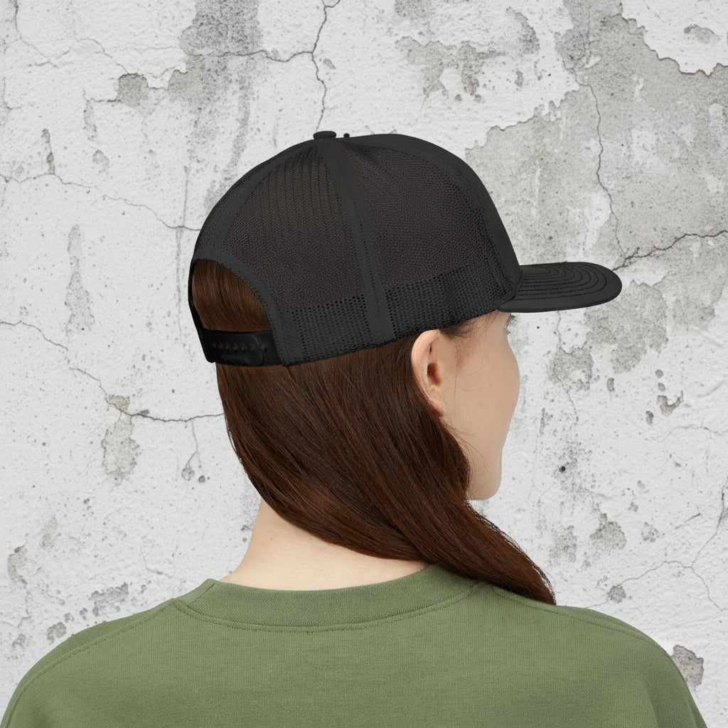 SPLYT DIVISION Essential Snapback Trucker Cap - Black