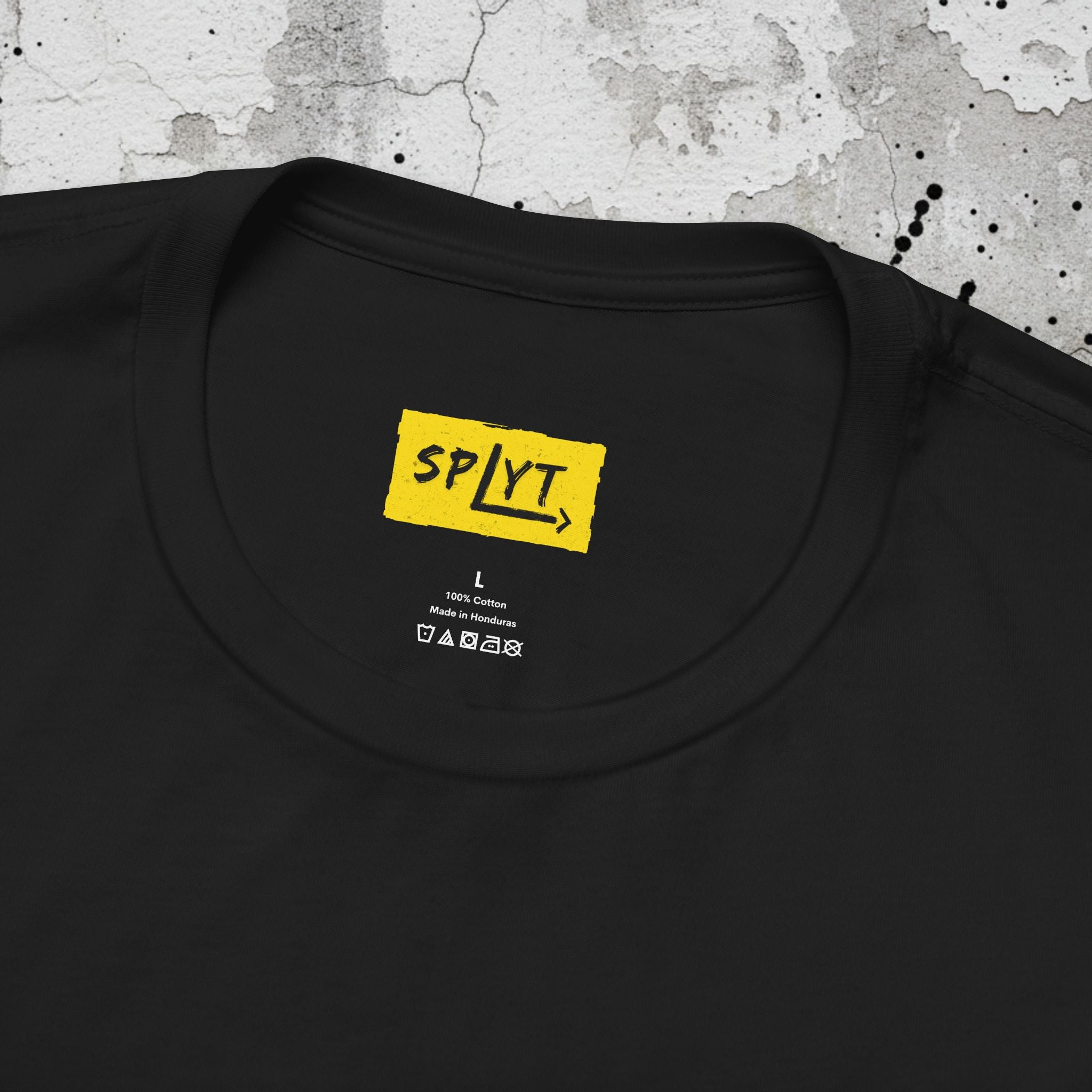 SPLYT Face Tee - Black/Yellow