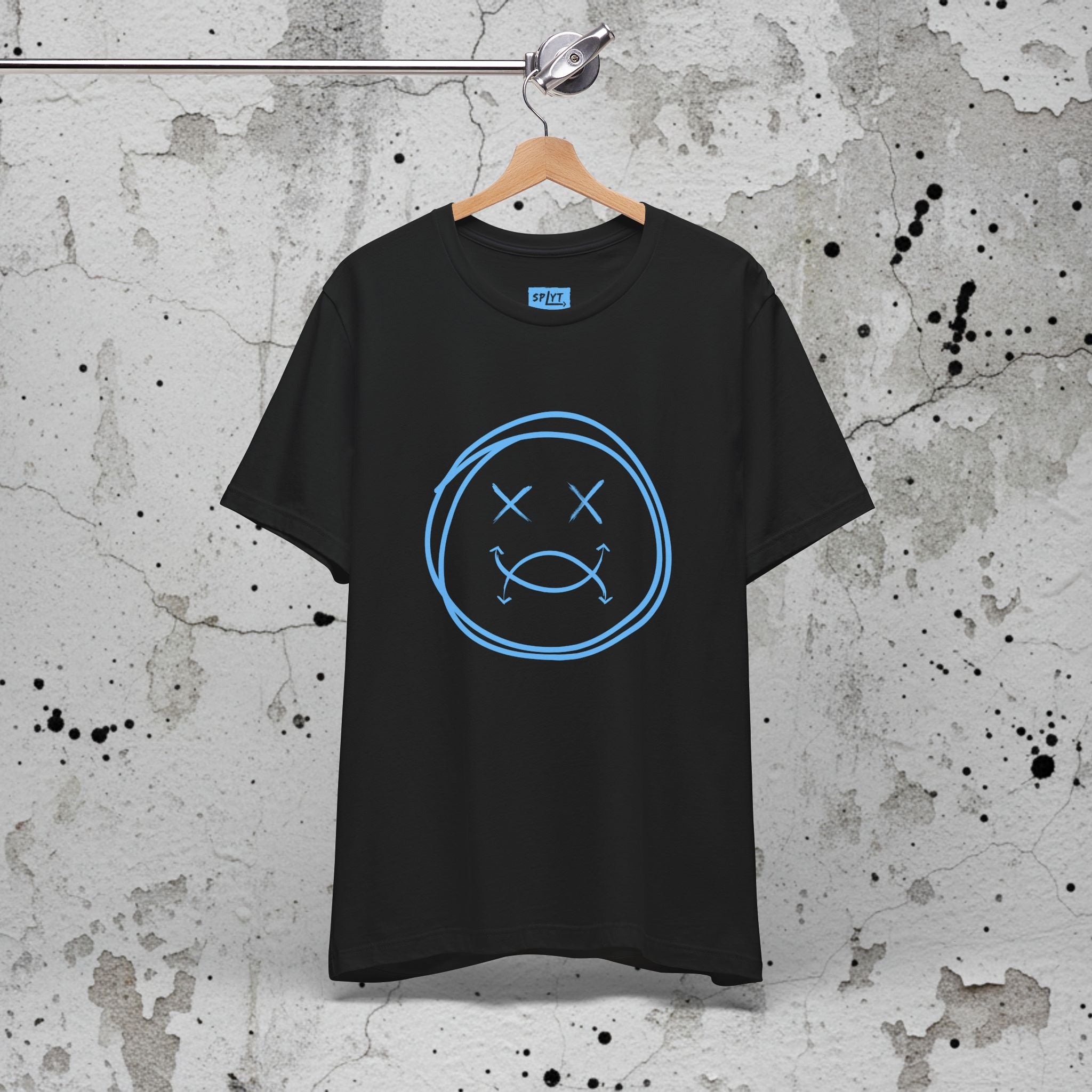 SPLYT Face Tee - Black/Blue