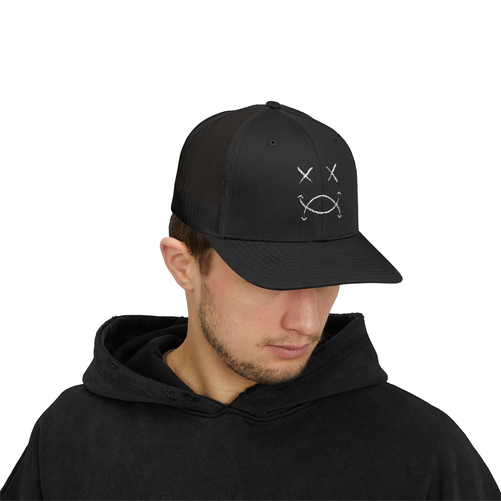 SPLYT DIVISION Essential Snapback Trucker Cap - Black