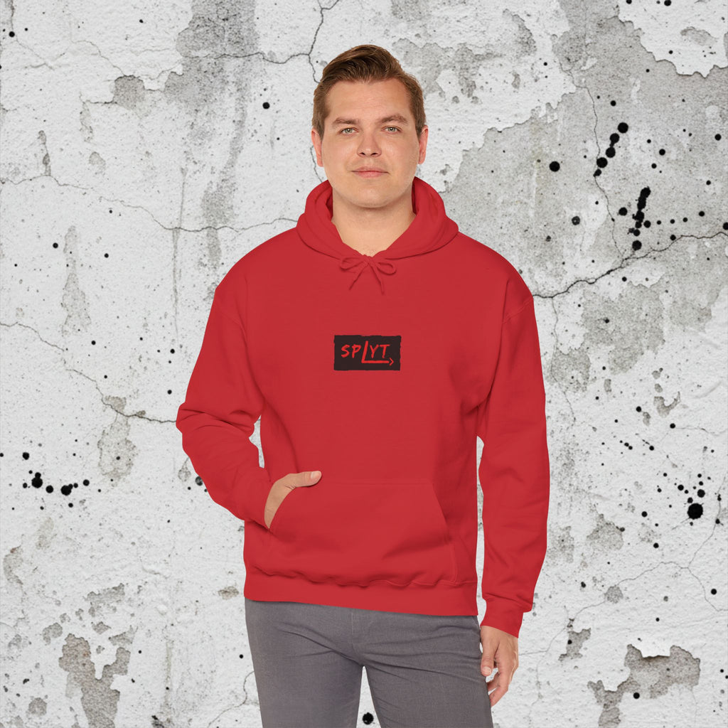 SPLYT Heavy Blend Hoodie - Red & Black
