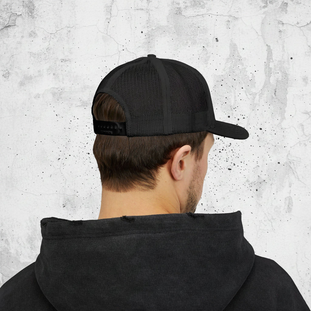 SPLYT DIVISION Essential Snapback Trucker Cap - Black